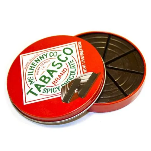 tabasco chocolate wedges