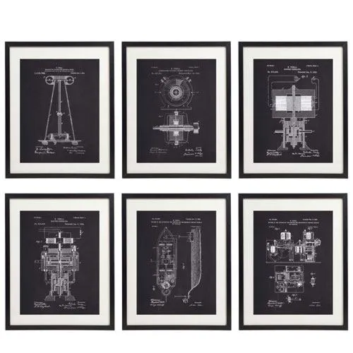 tesla patent prints