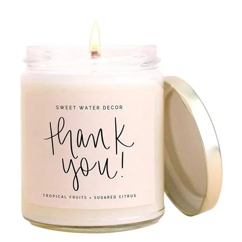 thank you candle gift idea