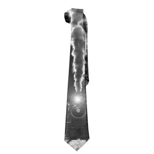 train silk tie
