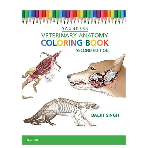 veterinary anatomy coloring book