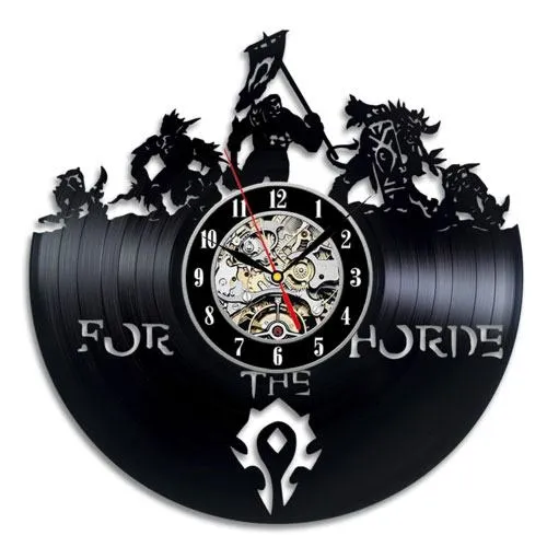 vinyl horde clock