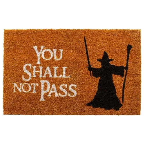you shall not pass doormat